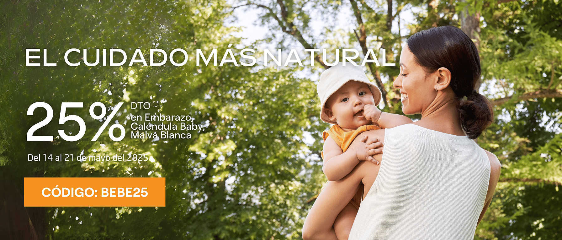 Descuento en cosmética natural de productos de embarazo y bebé de Weleda