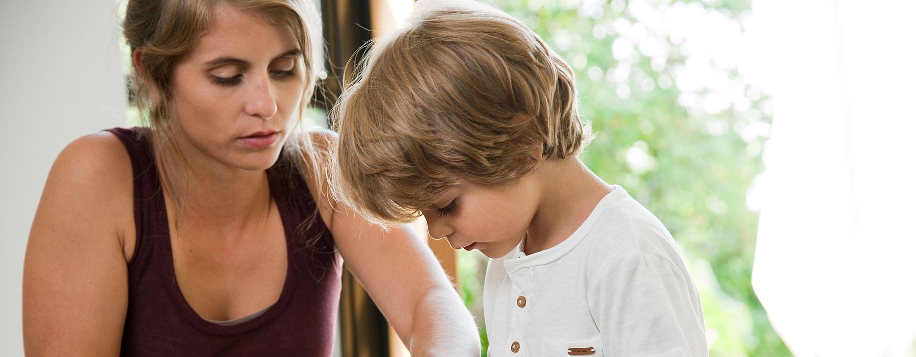 madre e hijo calcio