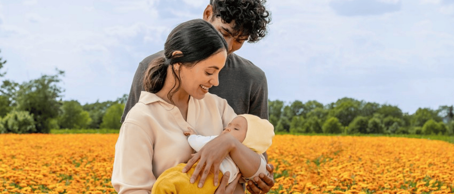 familia con bebe calendula