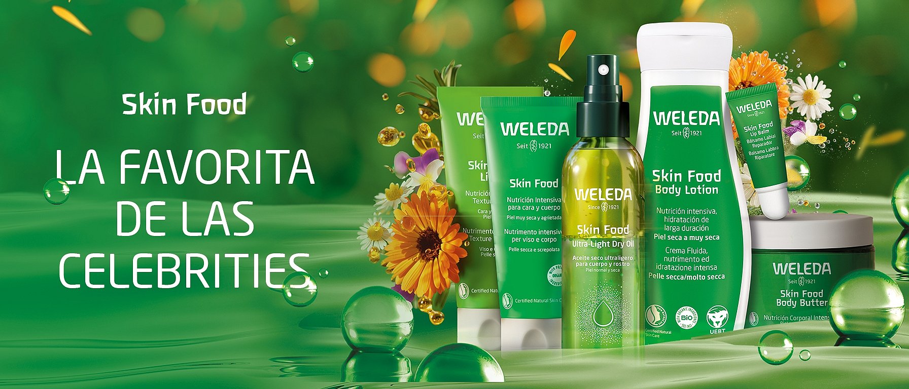 SKIN FOOD nutrición intensiva para cara y cuerpo Facial Treatments Weleda -  Perfumes Club