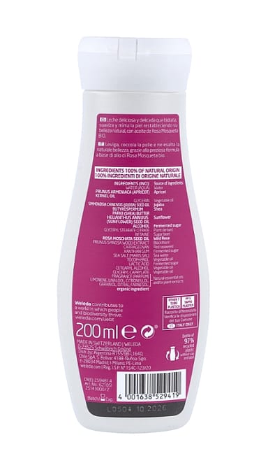 Leche Corporal Suavizante de Rosa Mosqueta