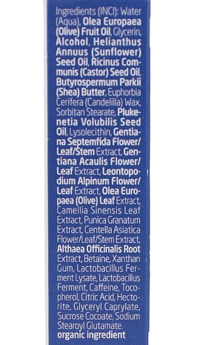 Contorno de Ojos y Labios Redensificante de Genciana Azul y Edelweiss