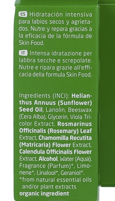 Skin Food Lip Balm, reparación intensiva para los labios