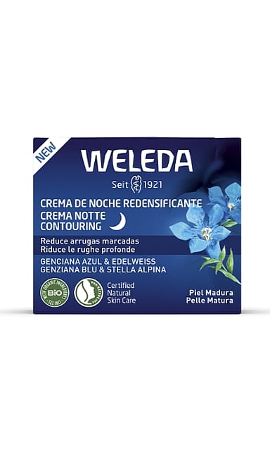 Crema de Noche Redensificante de Genciana Azul y Edelweiss
