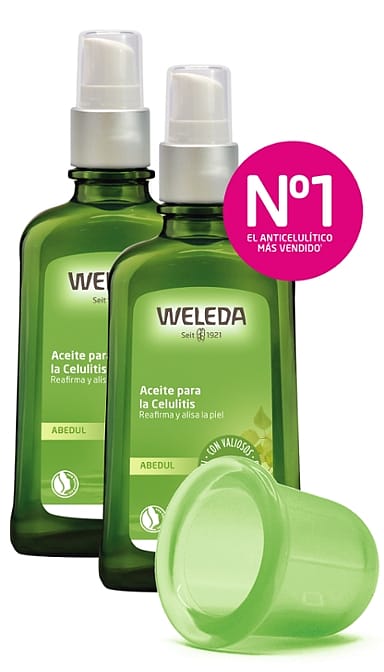 Aceite de abedul para la celulitis doble pack