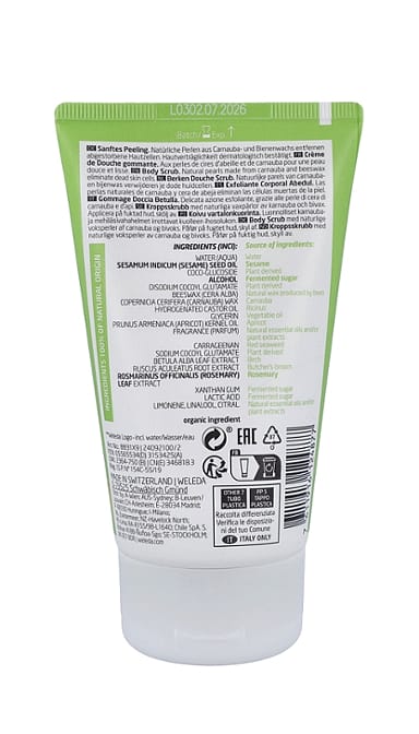reverso exfoliante de abedul weleda