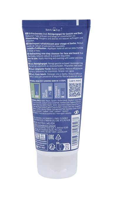 Gel Limpiador 2 en 1 Rostro & Barba FOR MEN
