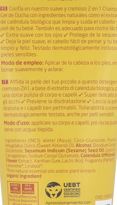 Champú y Gel de Ducha de Caléndula