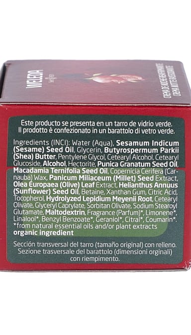 Crema de Noche Reafirmante de Granada y Péptidos de Maca