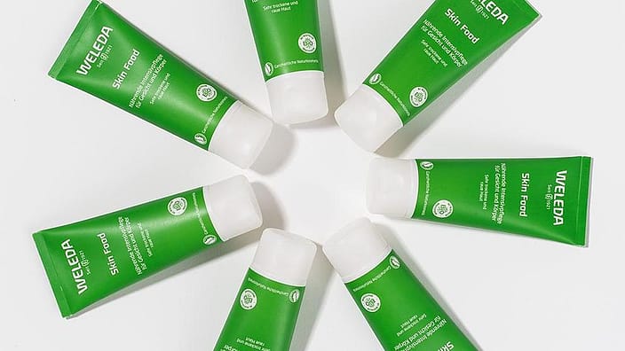envases weleda de plastico