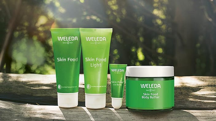 productos skin food weleda
