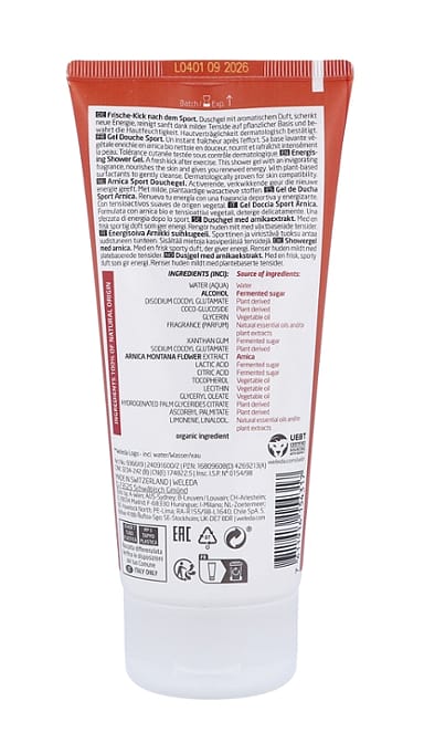 Gel de Ducha Sport de Árnica