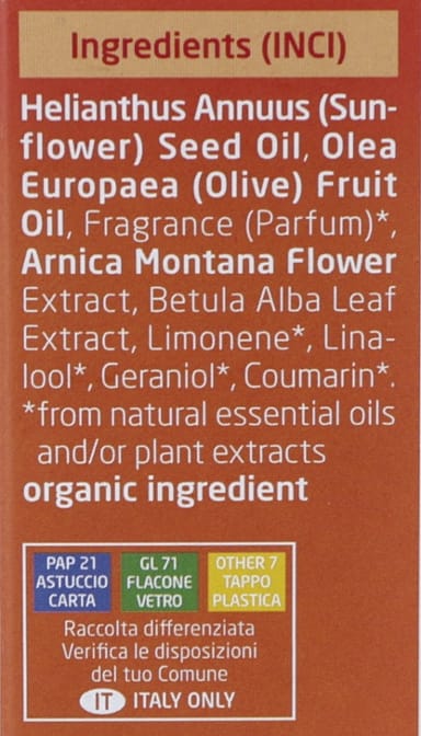 Aceite para Masaje con Árnica