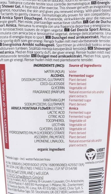 Gel de Ducha Sport de Árnica