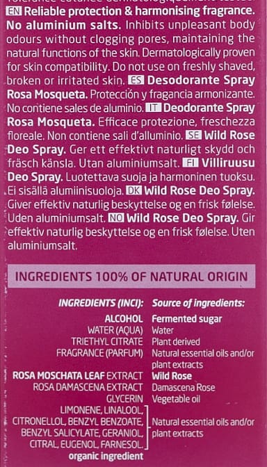 Desodorante Spray de Rosa