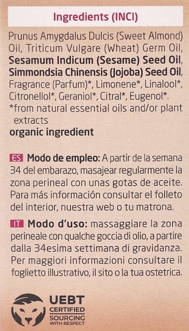 Aceite para Masaje Perineal