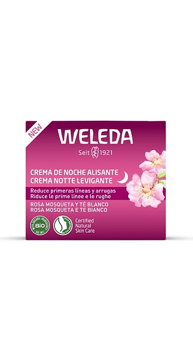 Crema de Noche Alisante de Rosa Mosqueta y Té Blanco