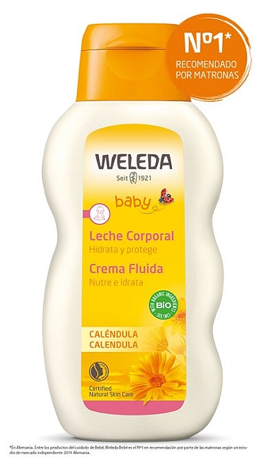 Leche Corporal de Caléndula para Bebés