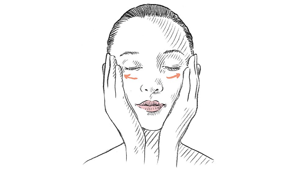 masaje facial para estimular la circulacion
