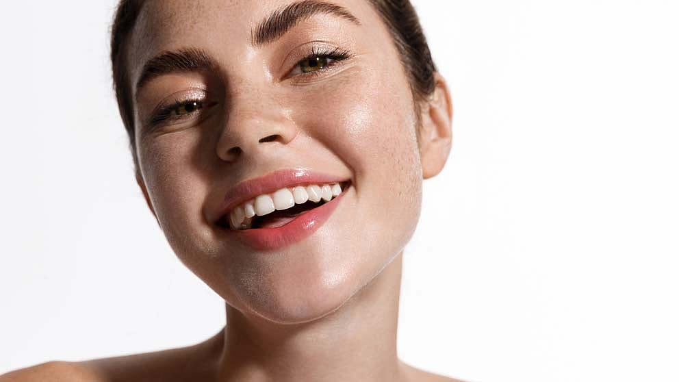 cleansing woman happy