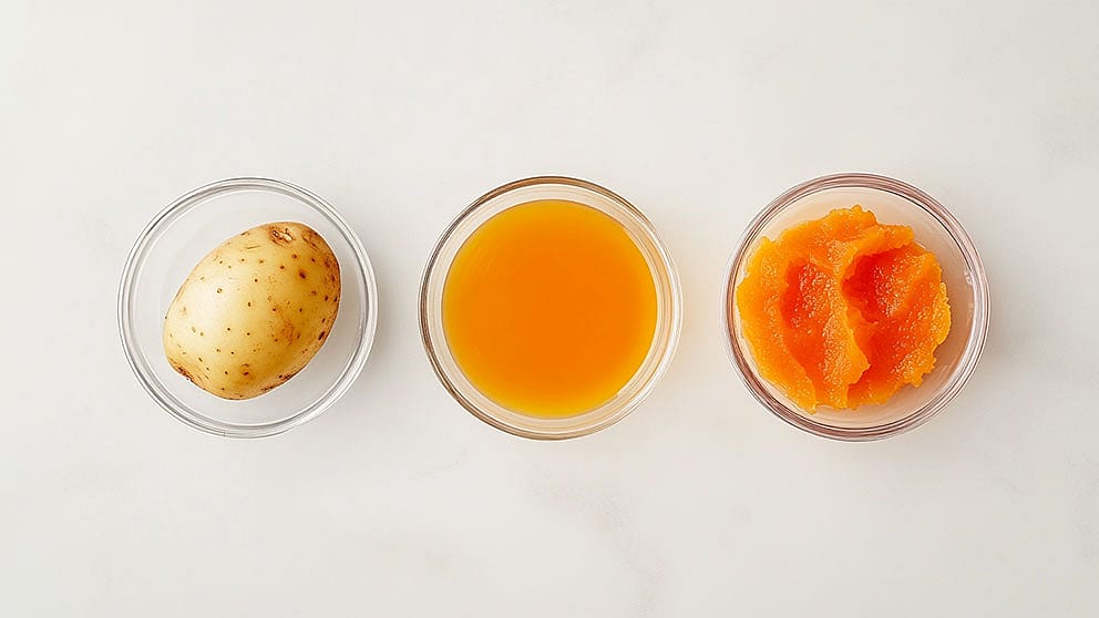 three glas petri dishes